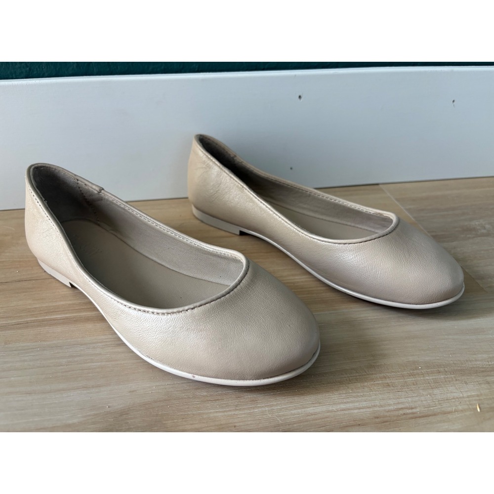 Thursday Boot Company Feliz Ballet Flat 9.5 Cream Cloud Leather Round Toe Shoes